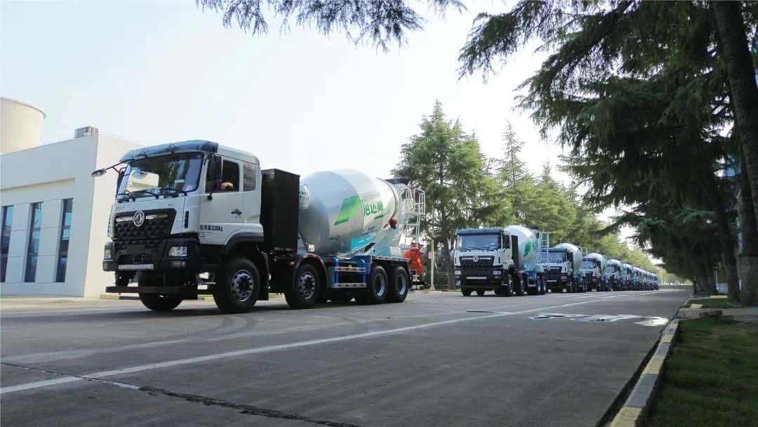 馭風而行，中集車輛15臺新能源攪拌車駛入湖北，繪就荊楚生態(tài)長卷